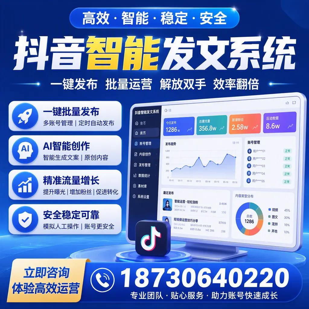 如何利用抖音智能发文系统提高您在 黄石 的用户互动率